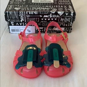 Mini Melissa popsicle ice cream sandals shoes
